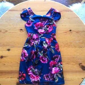 Blue dress with flowers!